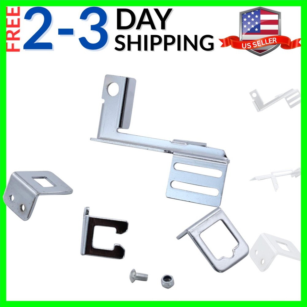 Chrome Steel Holly Throttle Cable Kickdown Bracket 9620 Compatible for Chevy ...