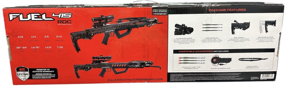 Killer Instinct Fuel 415 W/ RDC Scope Crossbow (‎2106)