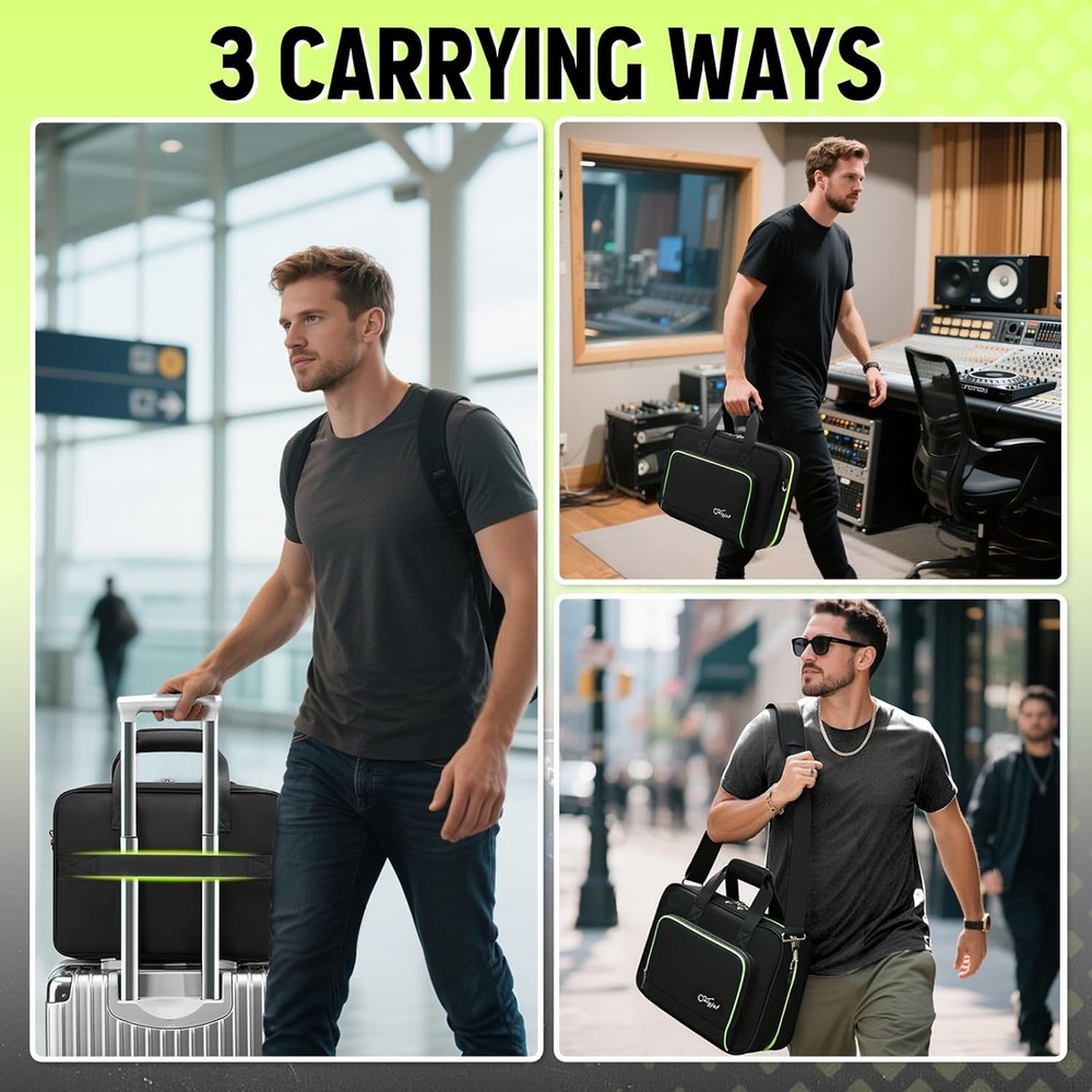 DJ Controller Case Compatible for Hercules Djcontrol Inpulse 200 MK2/ 200, Padde