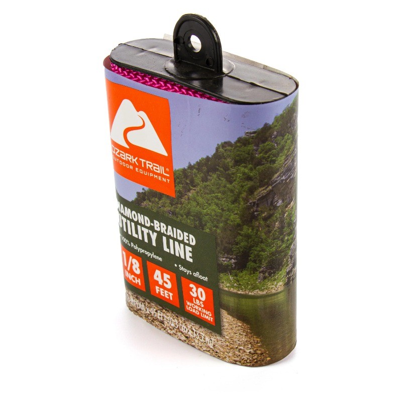 (2 pack) Ozark Trail Multifilament Polypropylene Dmnd-Braid Marine Utility Line