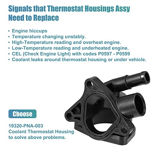 19320-PNA-003 Engine Coolant Thermostat Housing Assembly for Honda CR-V 2002