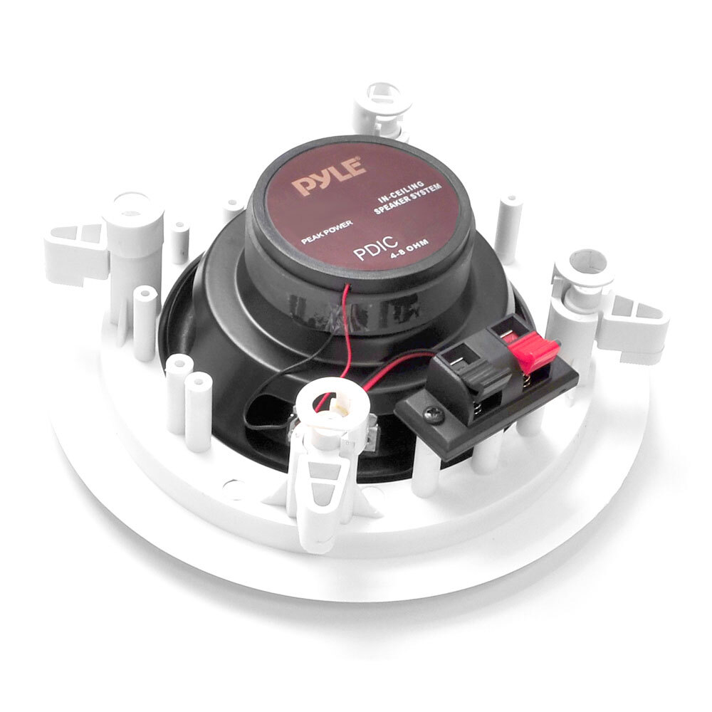 Pair New Pyle PDIC61RD 6.5'' Two-Way In-Ceiling Speaker System