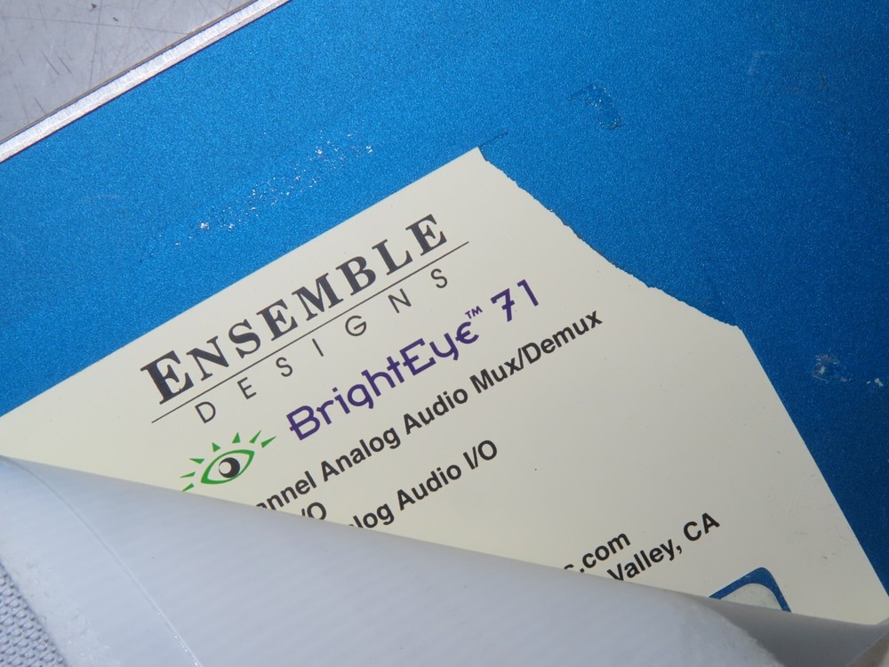 Ensemble Designs BrightEye 71 HD/SD 8 Channel Analog Audio Embedder/Dembe