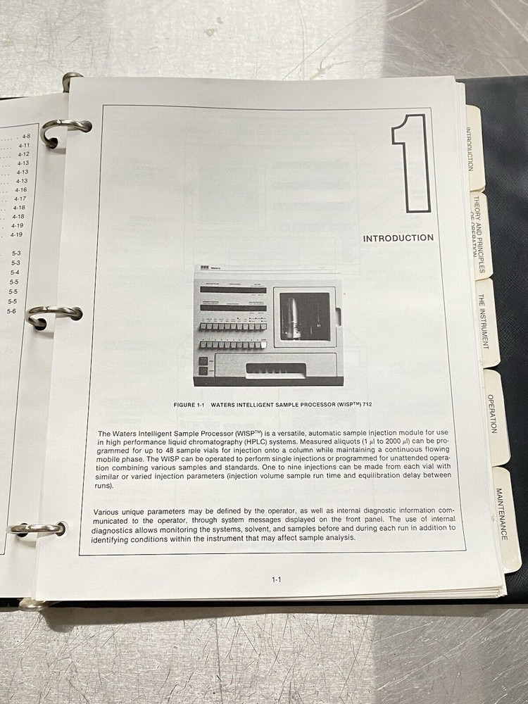 Waters WISP 712 Waters Intelligent Sample Processor - Users Guide / Manual