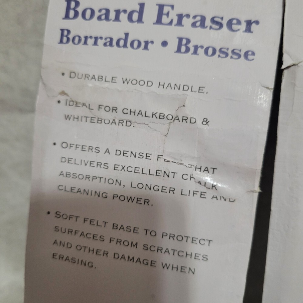 Bazic Felt Chalkboard Whiteboard Eraser 2 Pack New Open Box