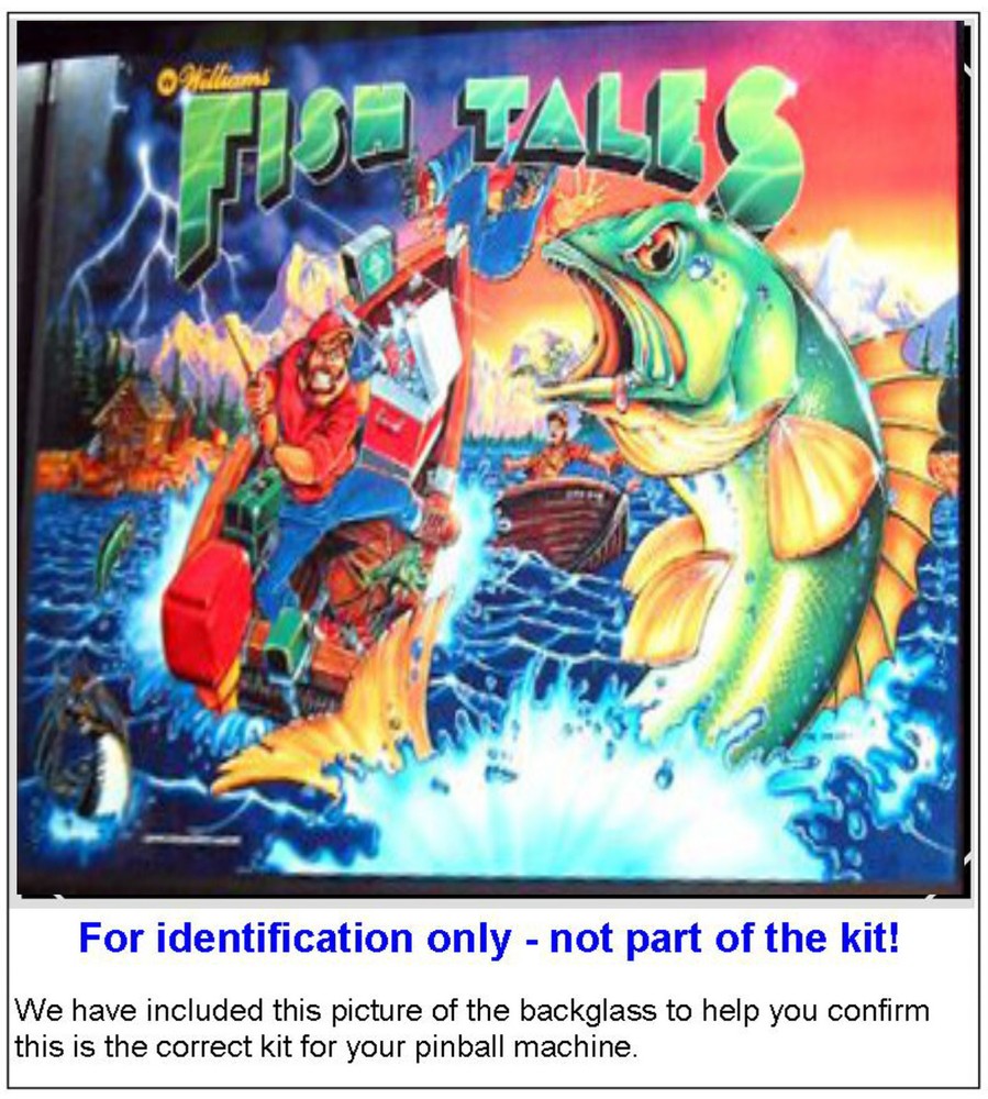 1992 Williams Fish Tales Pinball Machine Rubber Ring Kit