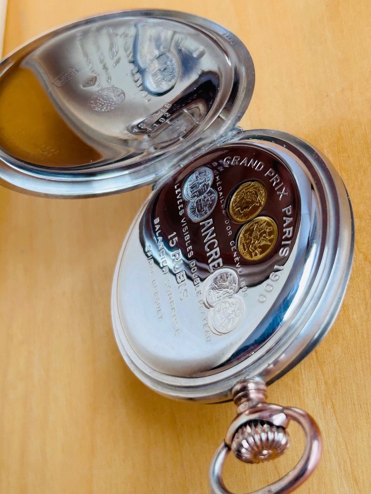 2T805 Zenith silver pocket watch
