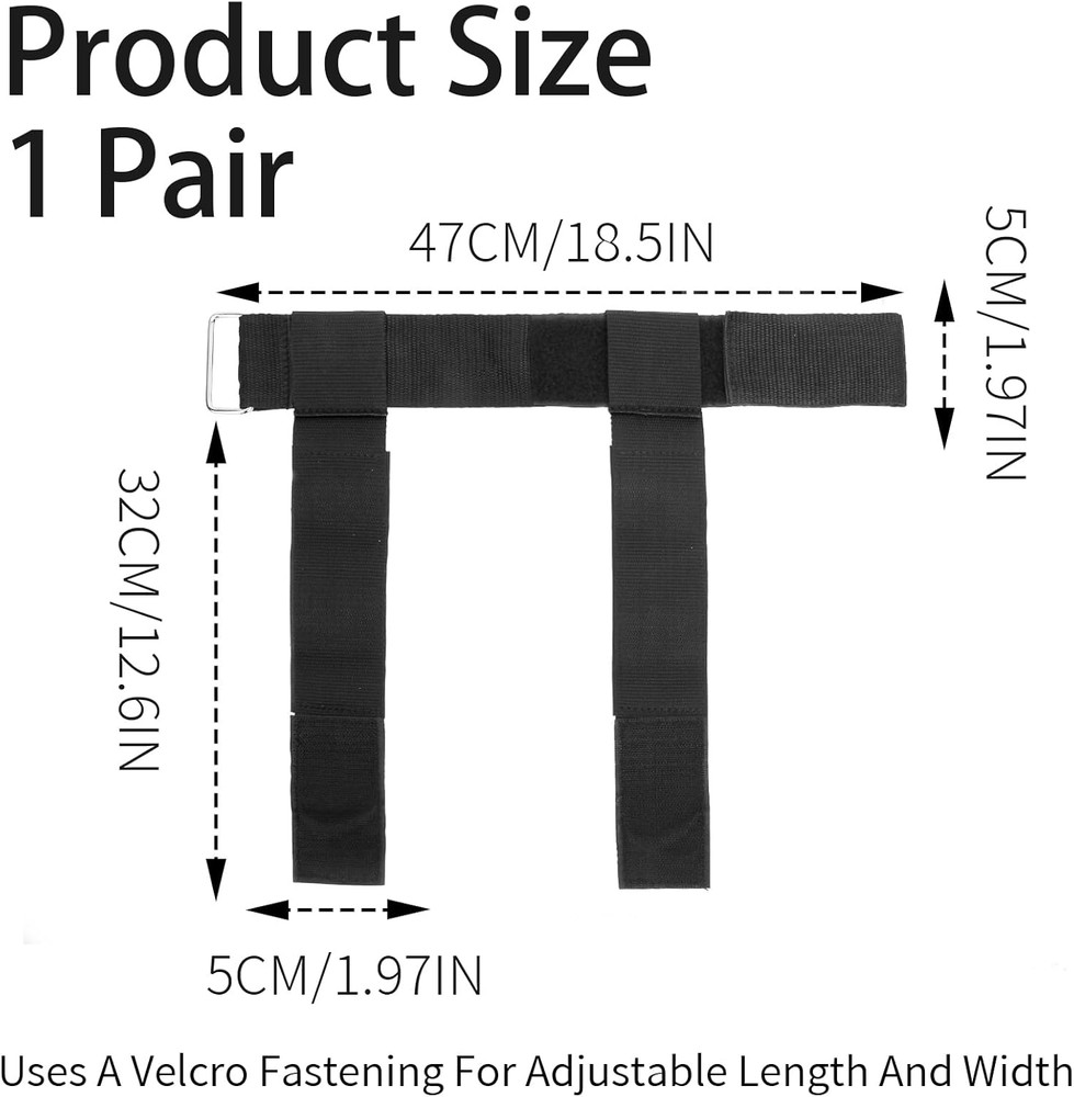 Adjustable Ankle Weights - 2 Pack Foot Straps for Strength Training Workouts