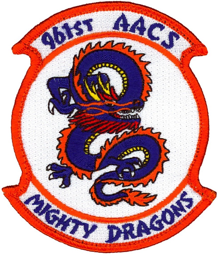 USAF 961st AIRBORNE AIR CONTROL SQUADRON - MIGHTY DRAGONS - PATCH