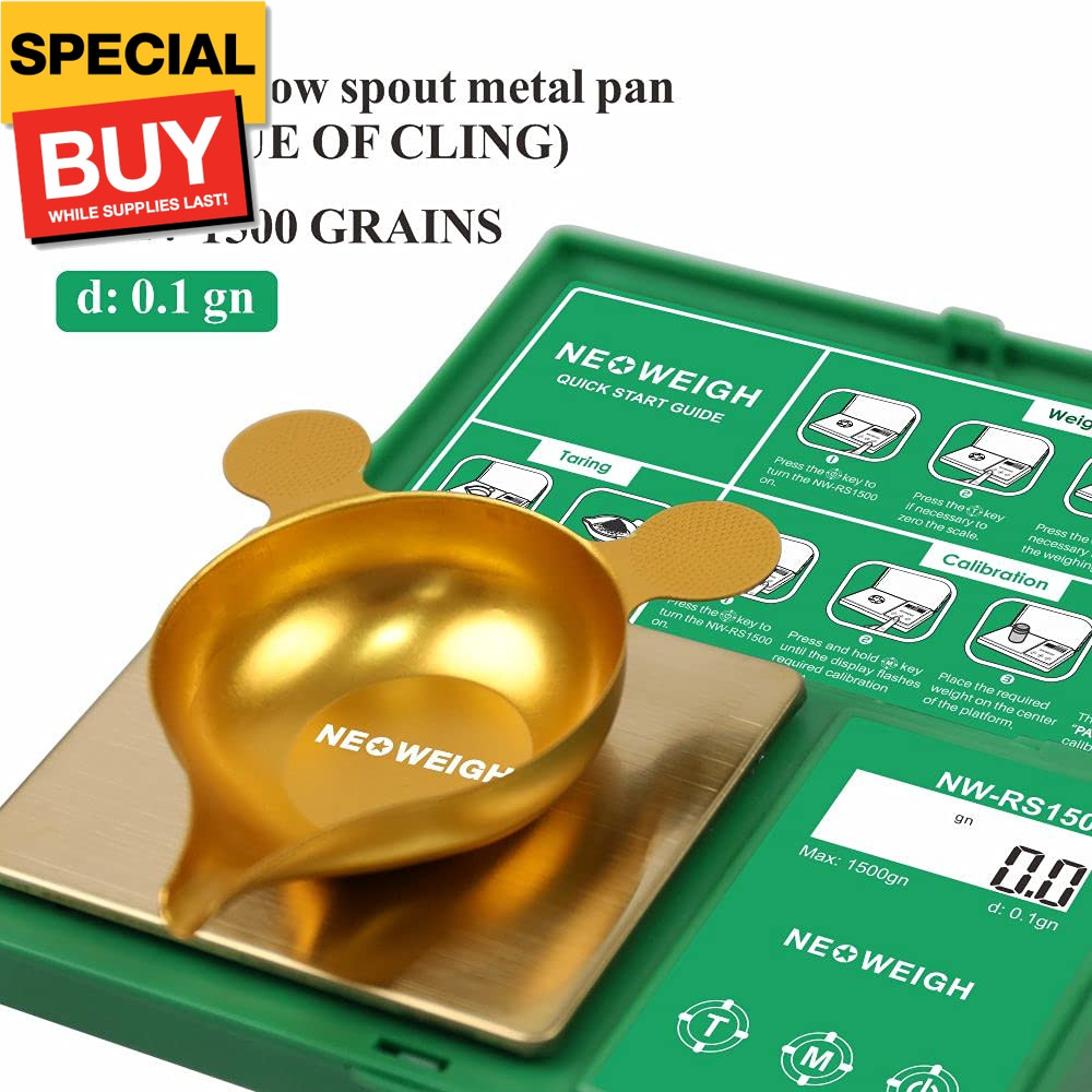 Reloading Scale, Powder Scale for Reloading, 1500 grains x 0.1 gn, Digital Powde