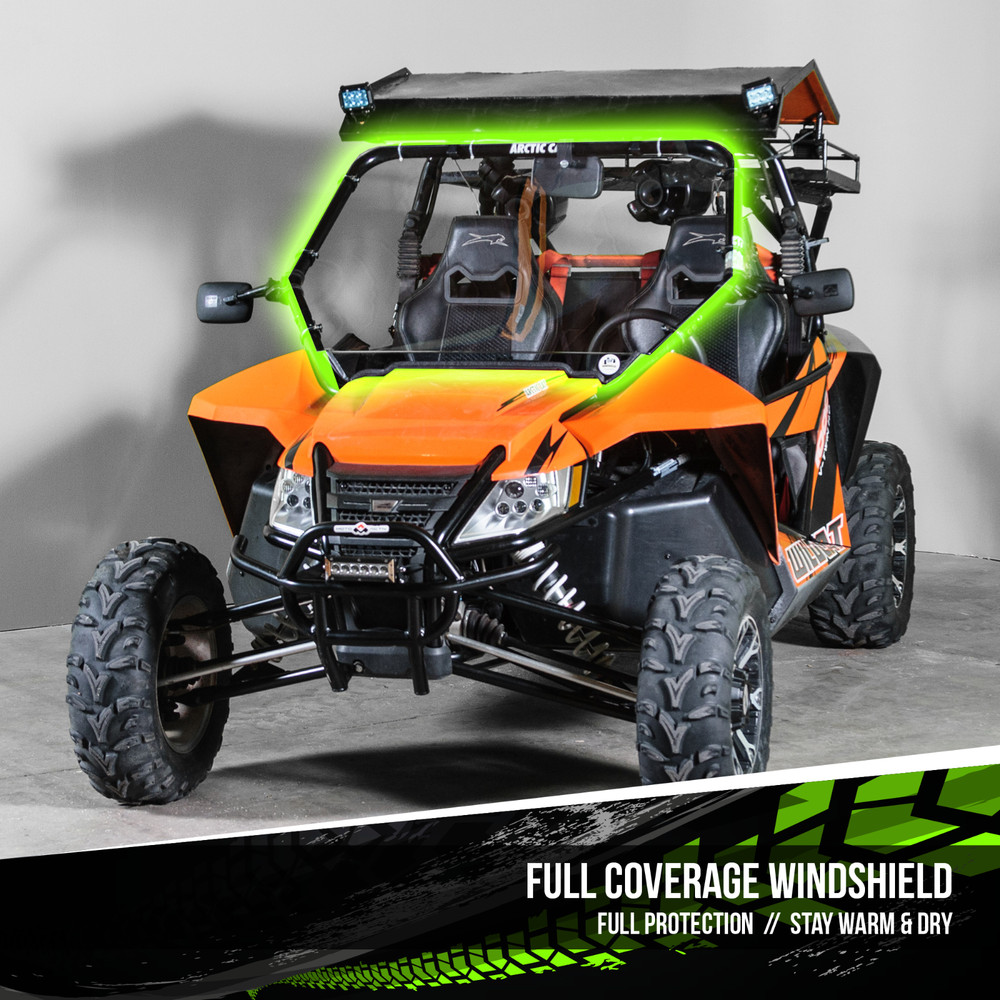 TERRARIDER ARCTIC WILDCAT FULL UTV WINDSHIELD - AR 1/4"