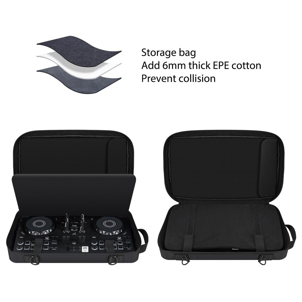 DJ Controller Case for AlphaTheta DDJ-FLX2 / Hercules Inpulse 200/200 MK2 / P...
