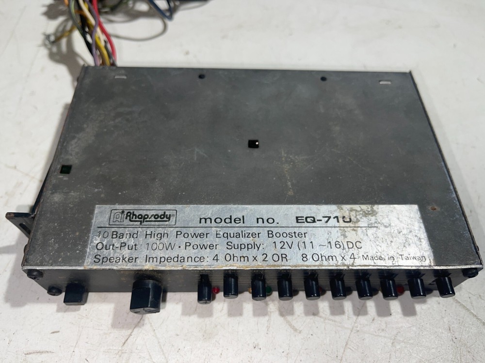 AI Rhapsody Graphic Power Equalizer Booster Amplifier Model EQ-710