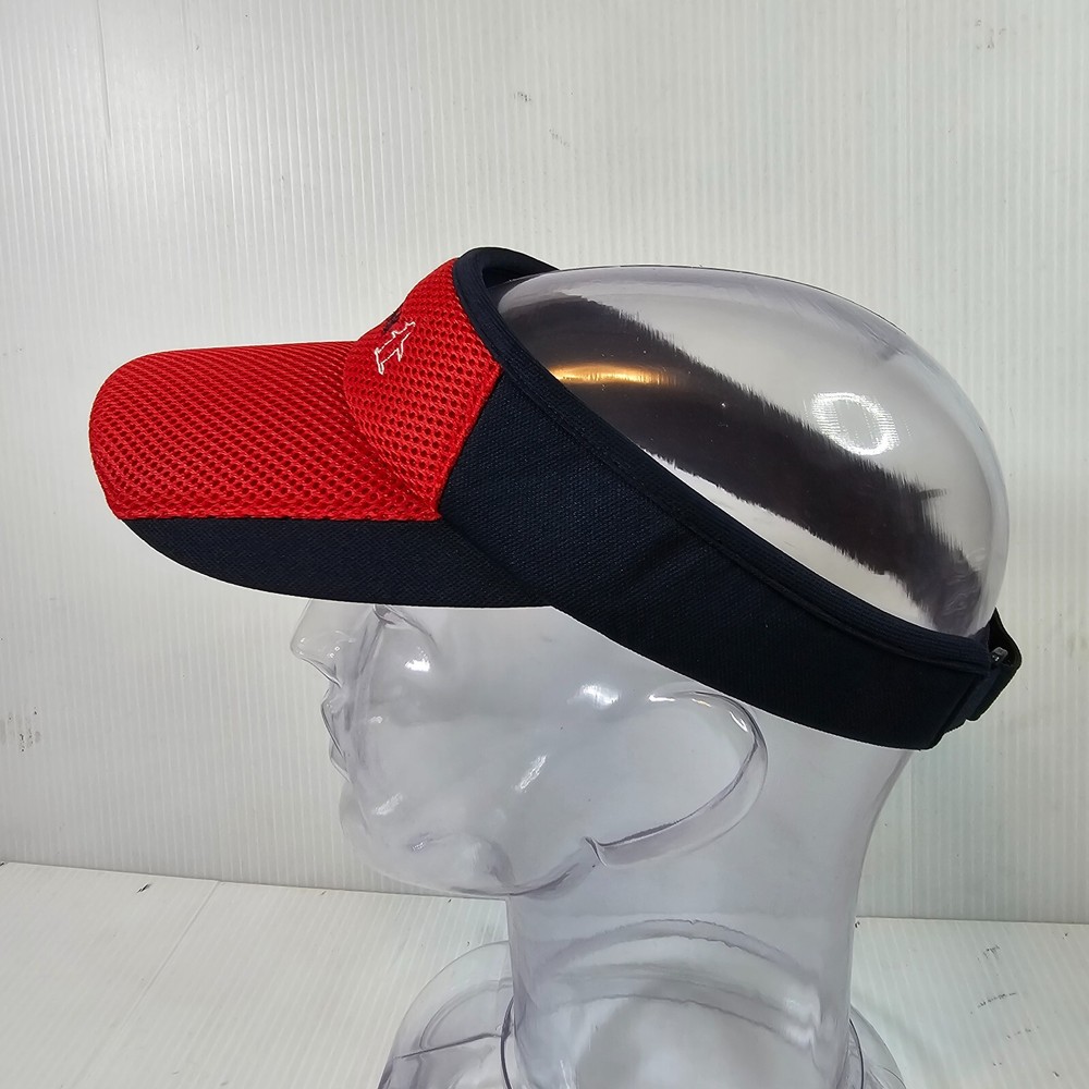 Munsingwear Visor Penguin Embroidered Spell Out Red