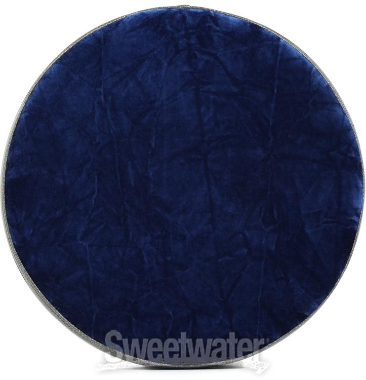 Pork Pie Percussion Round Drum Throne - Charcoal Sparkle with Navy Crush