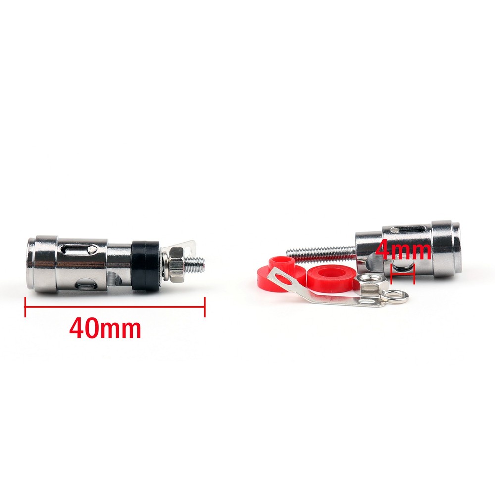 4pcs Copper Speaker Binding Post Spring Loaded Subwoofer Basket Terminal`