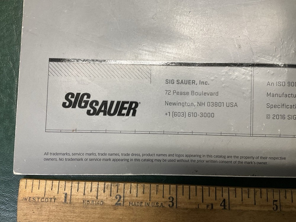 2016 SIG SAUER – COMPLETE SYSTEMS PROVIDER Gun Catalog