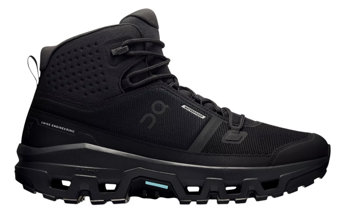 On Mens Cloudrock Mid Waterproof Hiking Boots