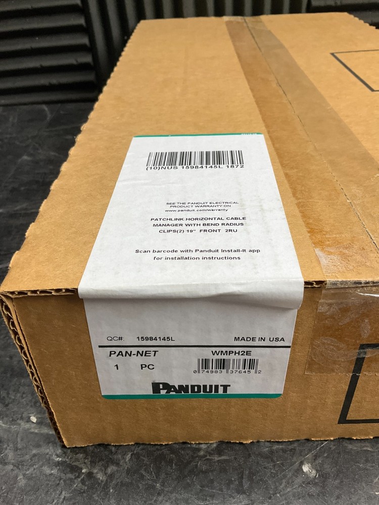 Panduit PatchLink Horizontal Cable Manager WMPH2E ✅❤️️✅❤️ BRAND NEW! SEALED!