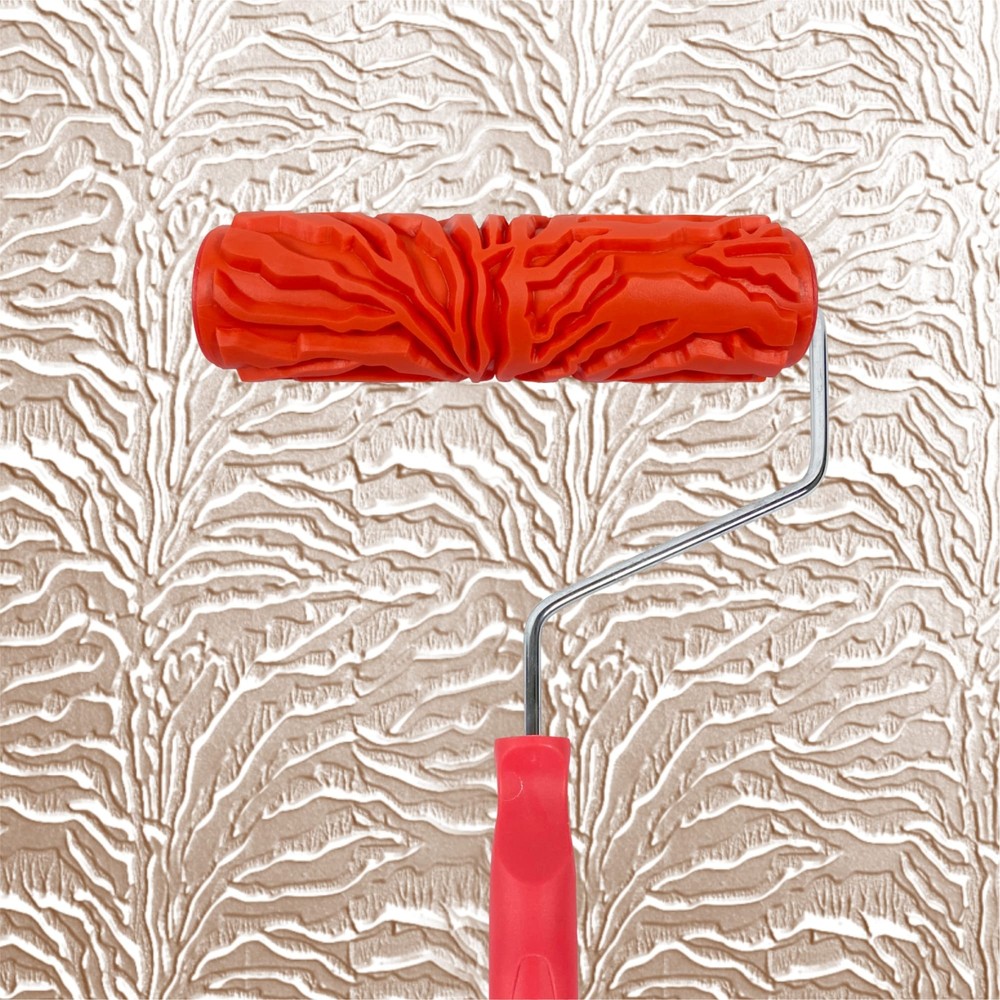 Nichiyo 7'' Texture Roller DIY Decorative Art Pattern Paint Roller Rubber Rol...