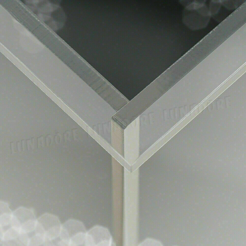 US 16"/40cm Acrylic Plastic Display Box Big Perspex Case Dustproof Self-Install