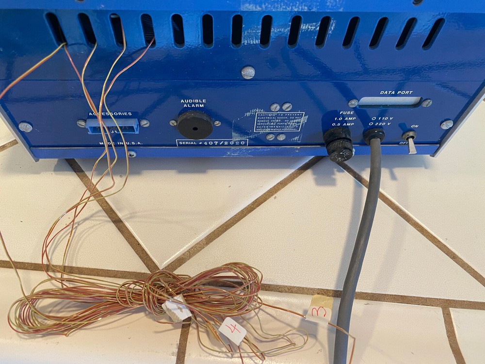 Omega Engineering ThermcoupleThermmeter MODEL 660 Data Logger w/9 tapes