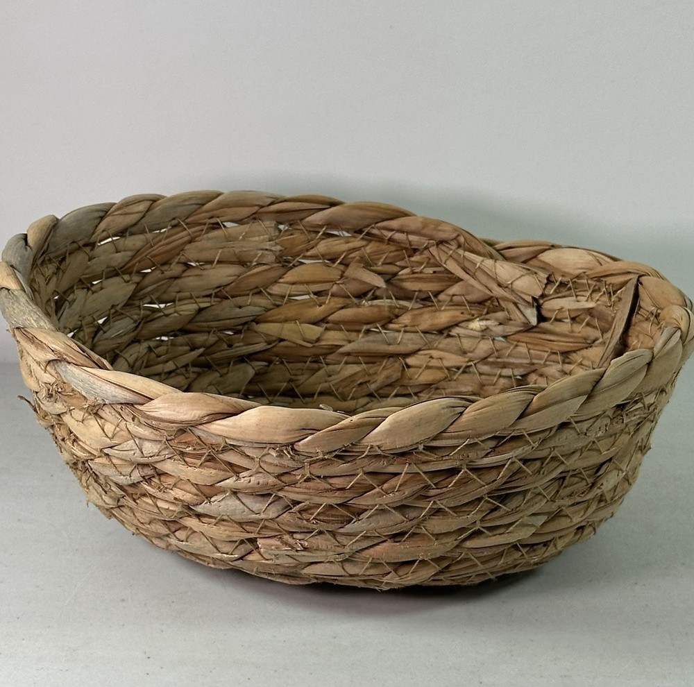Small Oval Keys Basket for Entryway 2pc Baskets Organizing Tabletop Decoration