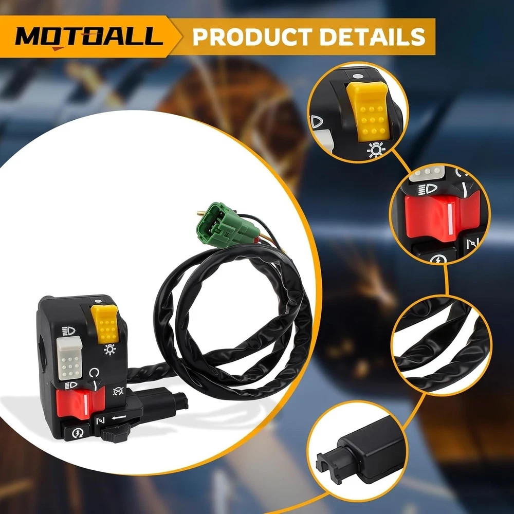 Starter Switch for Foreman TRX 400 450 Headlight Start Stop Choke Left