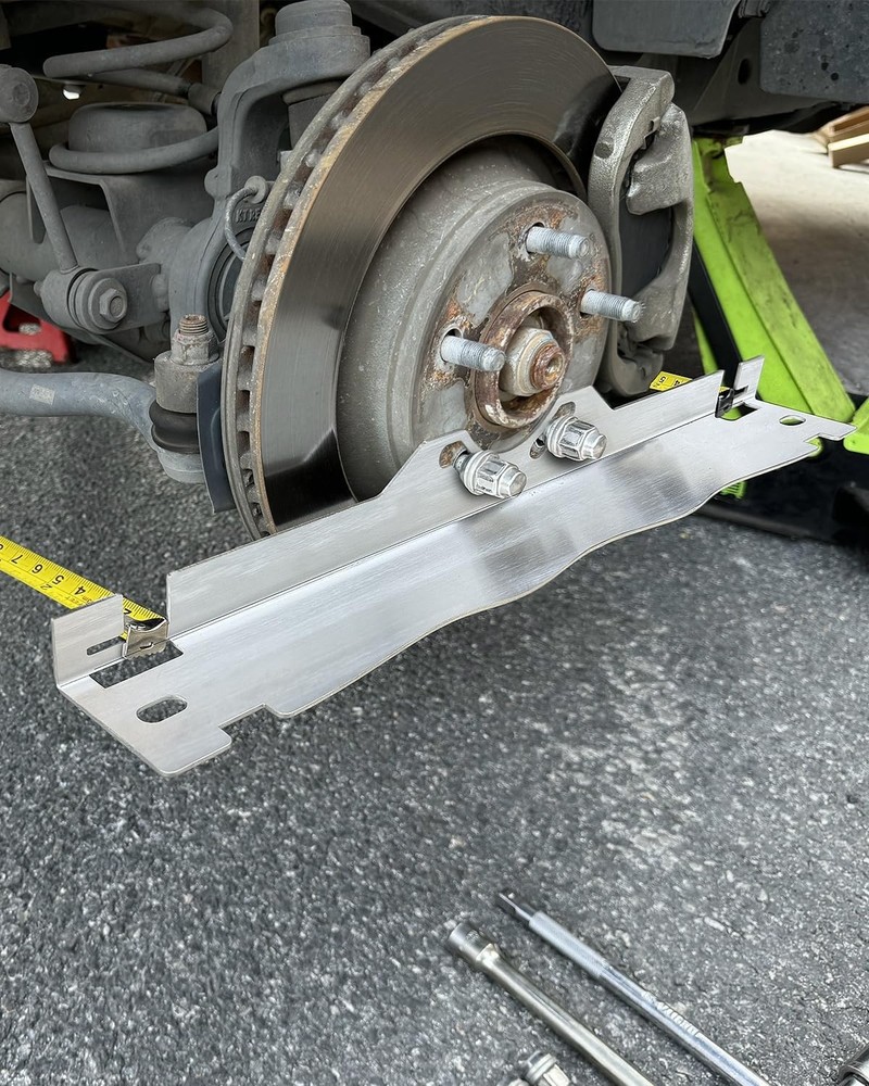 Toe Alignment Tool Plates With 2 Tape Measures, Car Wheel Alignment Gauge Set