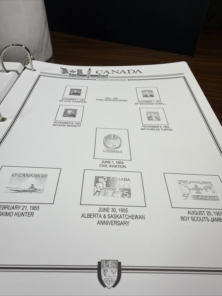 Parliament Canada Stamp Album, 1851-1980