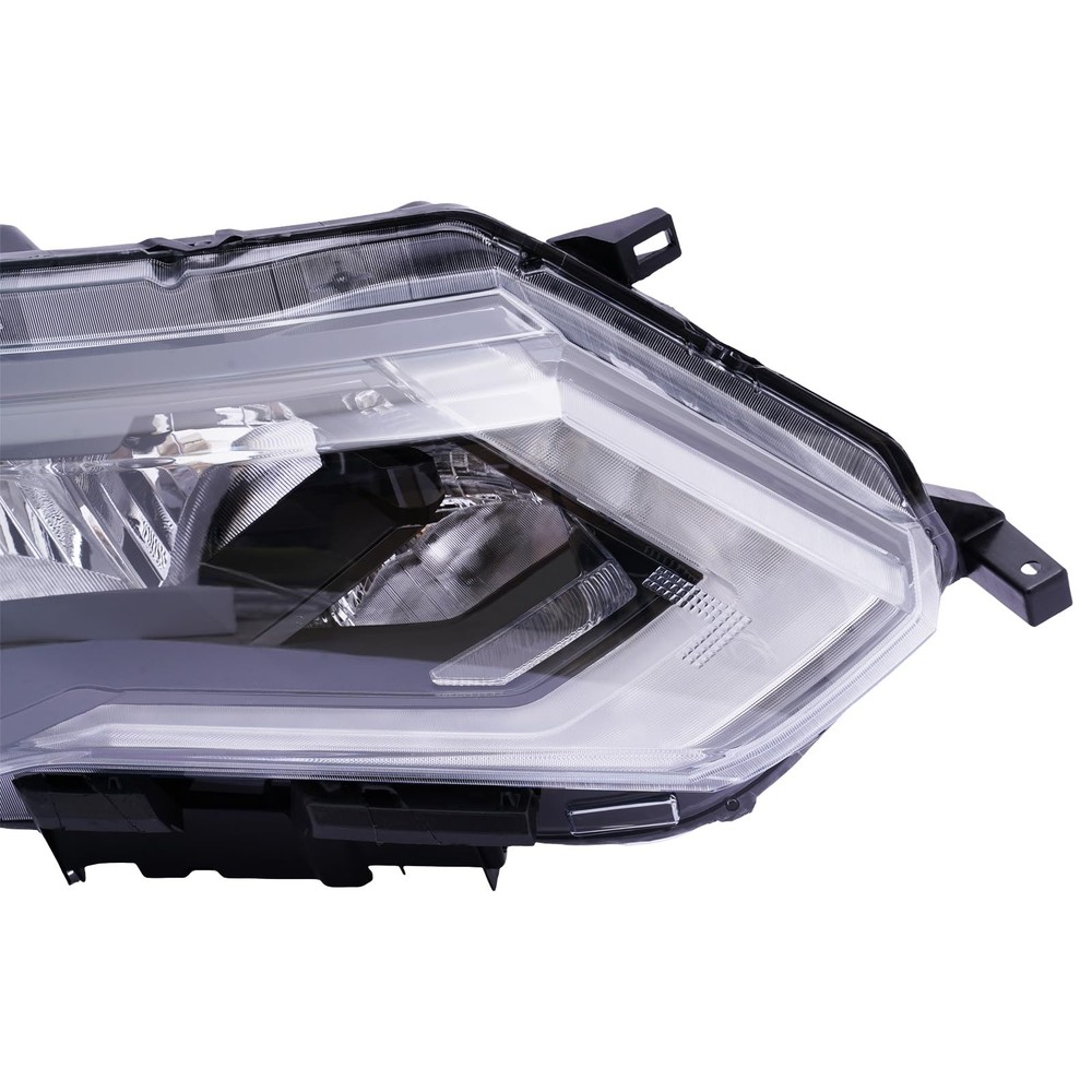 Right Front Halogen Headlight Assembly Replacement Black Housing for 17-19 Rogue
