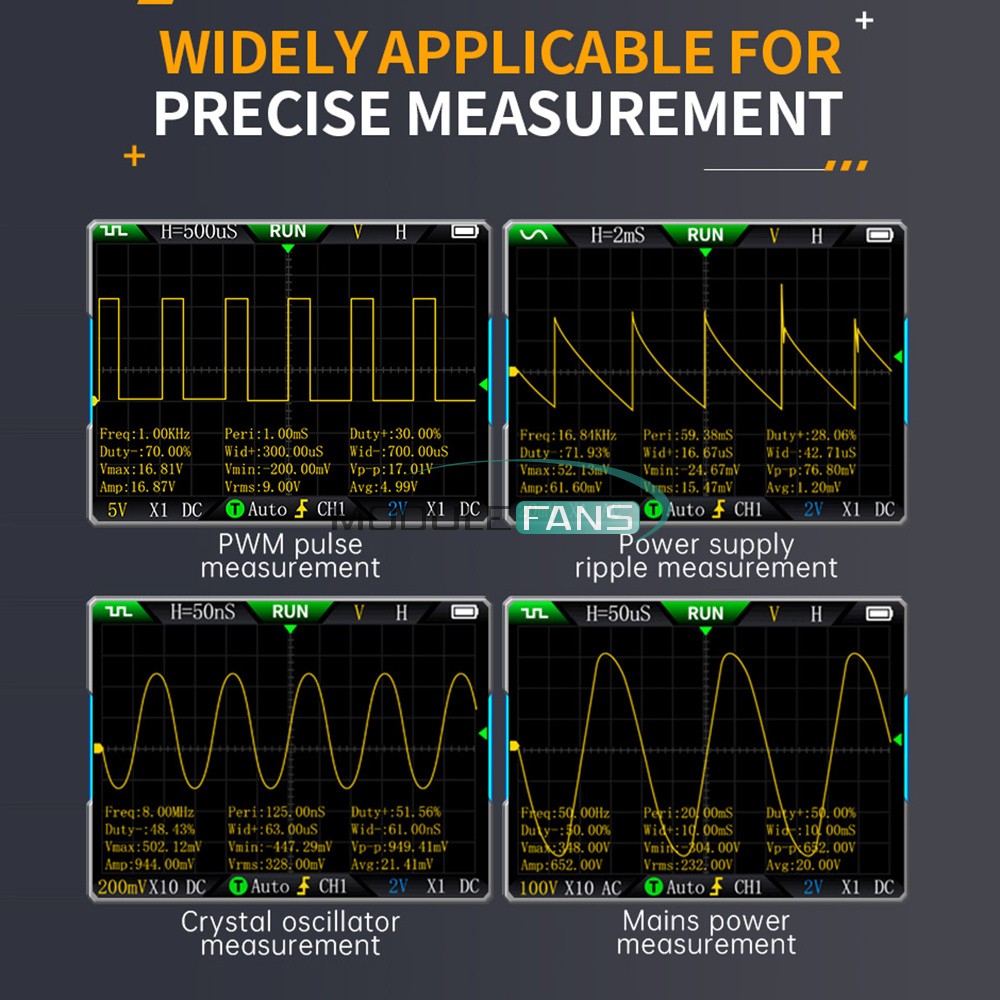 FNIRSI 2C53T Upgrade Handheld Digital Oscilloscope Multimeter Signal Generator
