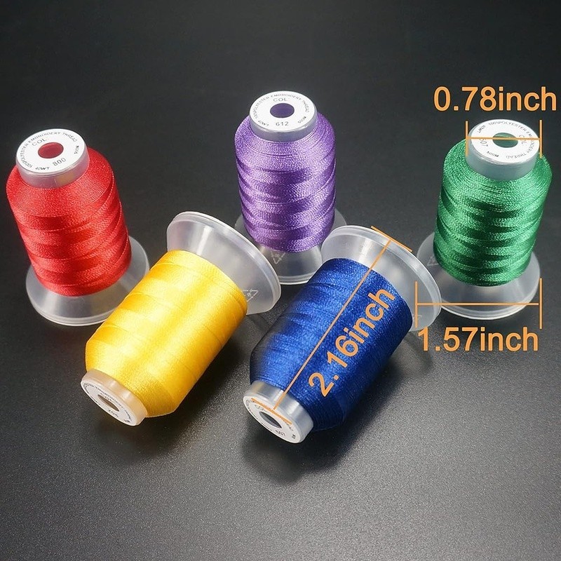 Embroidery Machine Thread 78 Assorted Colors 40WT 500M High Strength Polyester