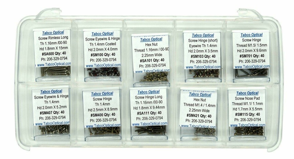 Basic Screw and Hex Nut Repair Kit #K1060