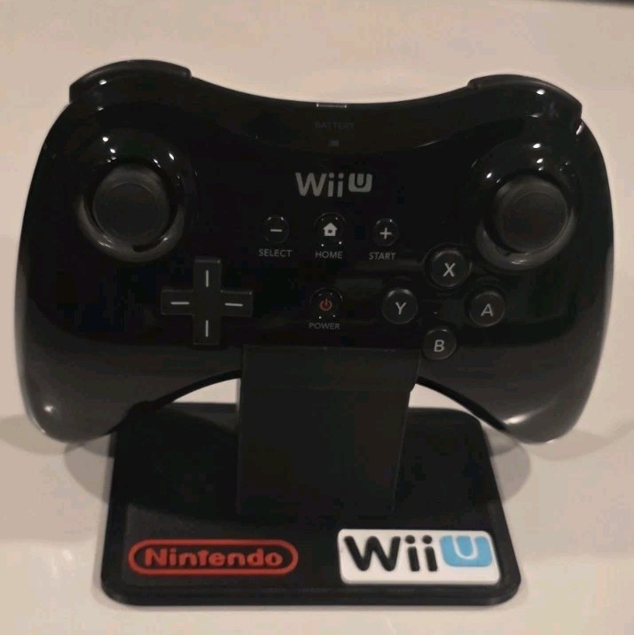 3D Printed Nintendo Wii U Pro Controller Display Stand Black