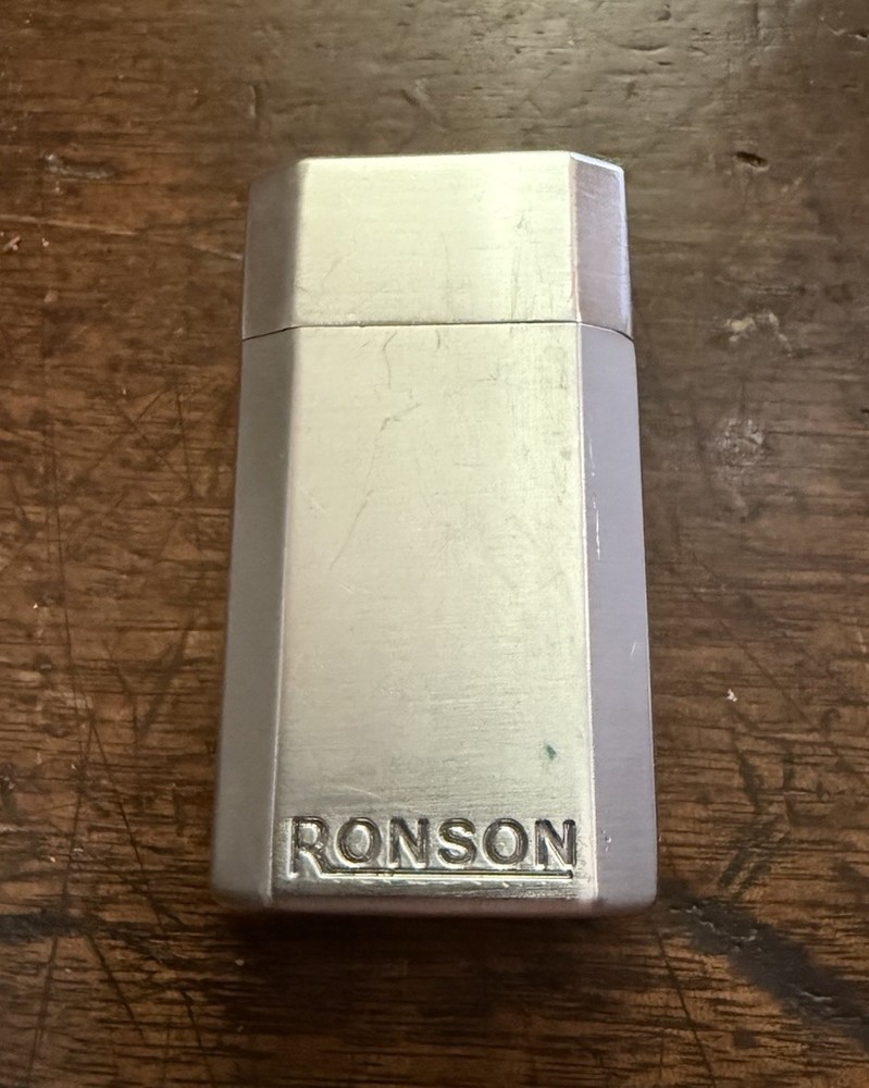 Ronson Jet Lite Butane Cigarette Flip Top Lighter Untested
