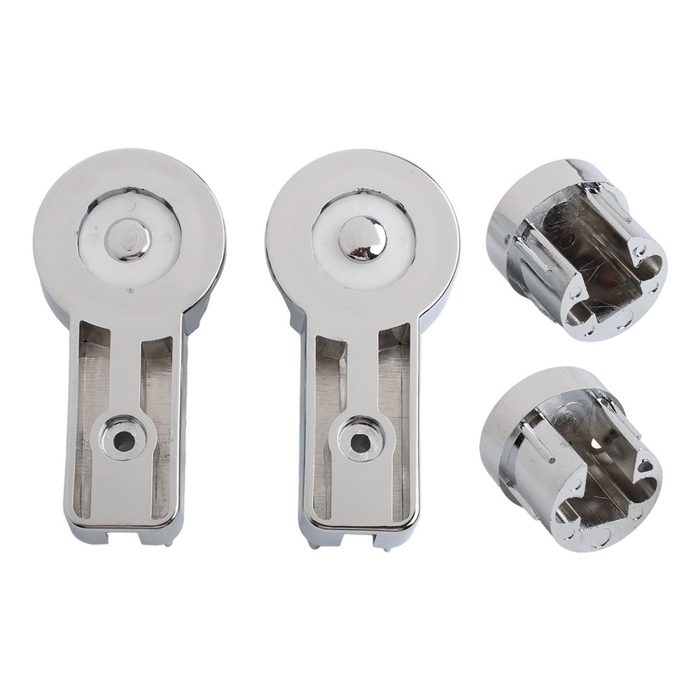 1 Set Bath Hinge Brackets Shower Screen Hinges ABS Chrome Plating Shower Holder