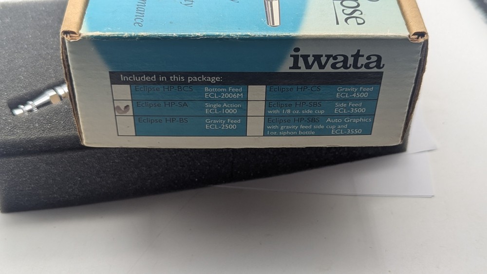 Iwata Eclipse HP-SA Single Action ECL-1000 NICE LOOK READ