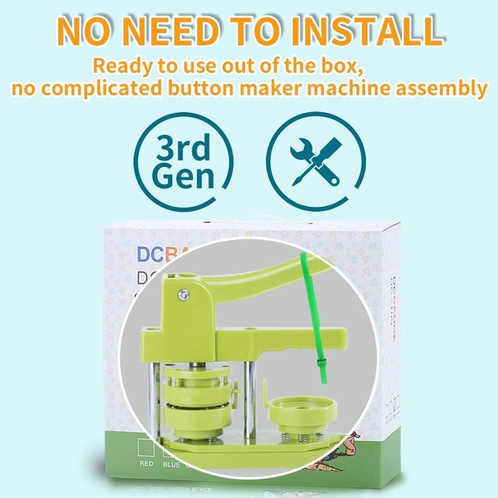 Installation-Free 58mm Button Maker Machine - Create Custom Badges with Ease