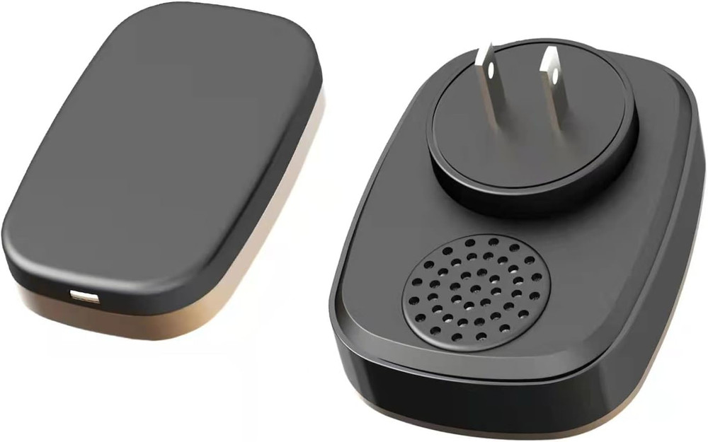 Wireless Doorbell Kit 1000Ft Range 52 Chimes LED Light 5 Volume Level Waterproof