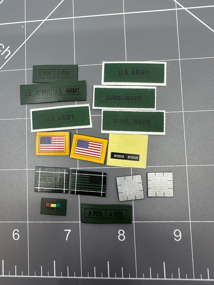 BAM 1/6 Scale US Army Patches Type 2