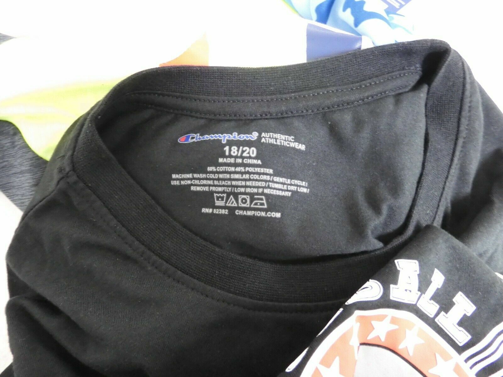 Champion Boys' T-Shirt Sizes 5/6 -18/20 Neon Football Baseball Camo