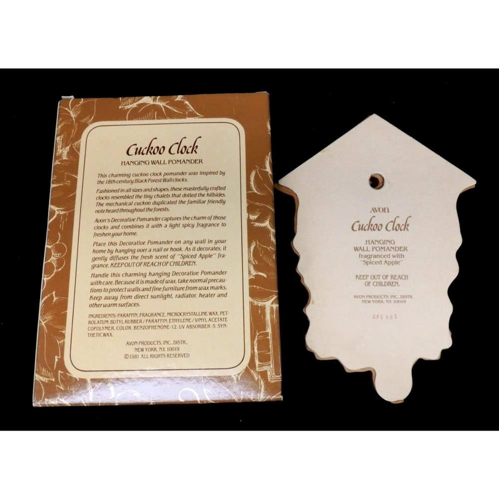Avon Cuckoo Clock Hanging Wall Pomander