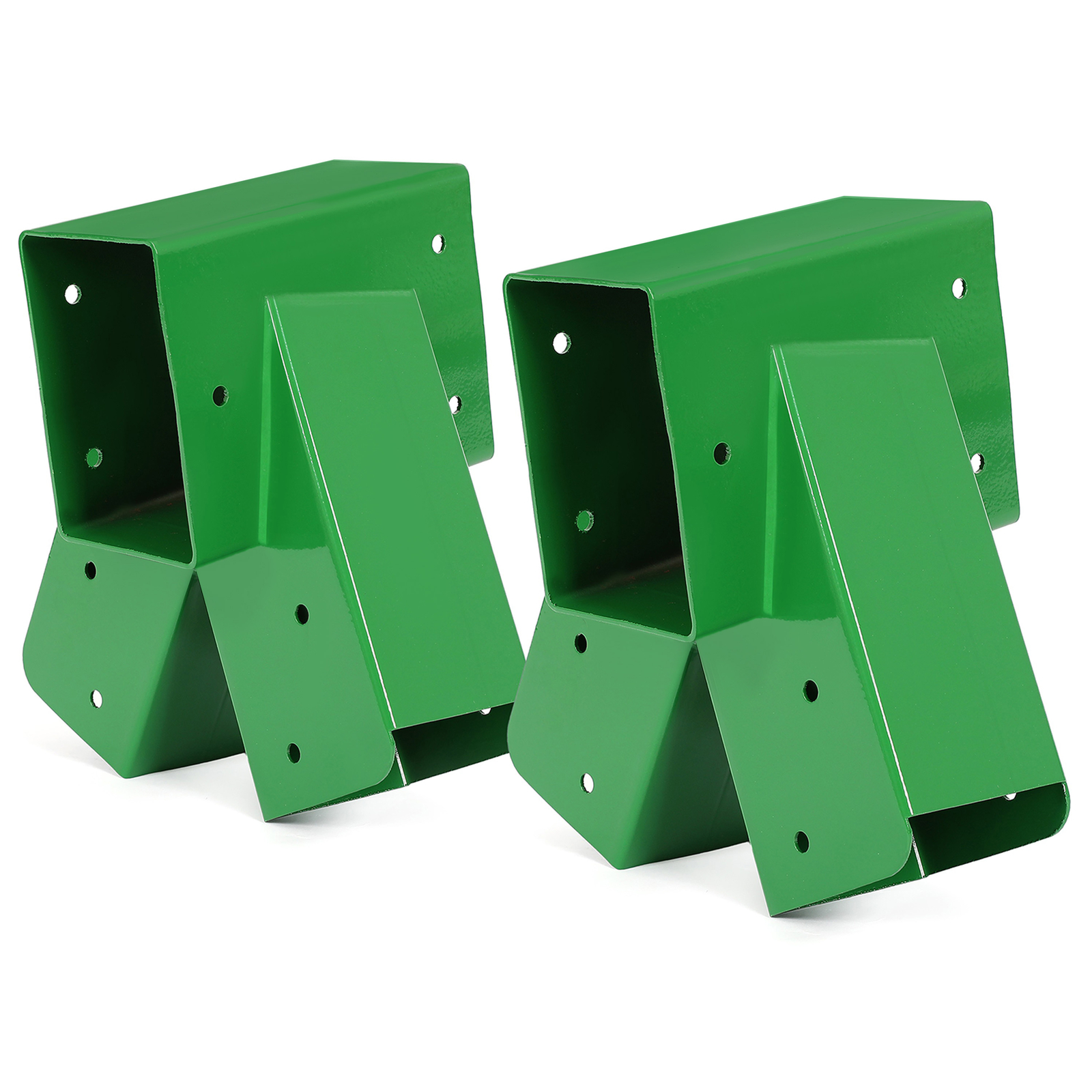 2 Brackets 1-2-3 A-Frame Swing Set Green Powder-Coated Heavy Duty Steel