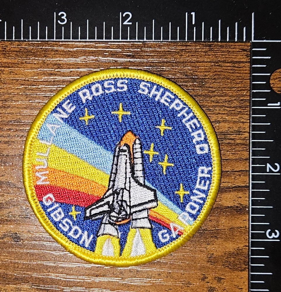 NASA Space Shuttle Mullane Ross Shepherd Gibson Gardner Mission Patch