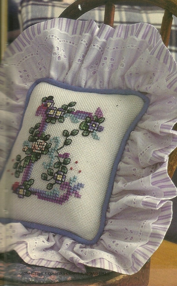 Victorian Love Sampler CROSS STITCH PATTERN CHART + card & pillow