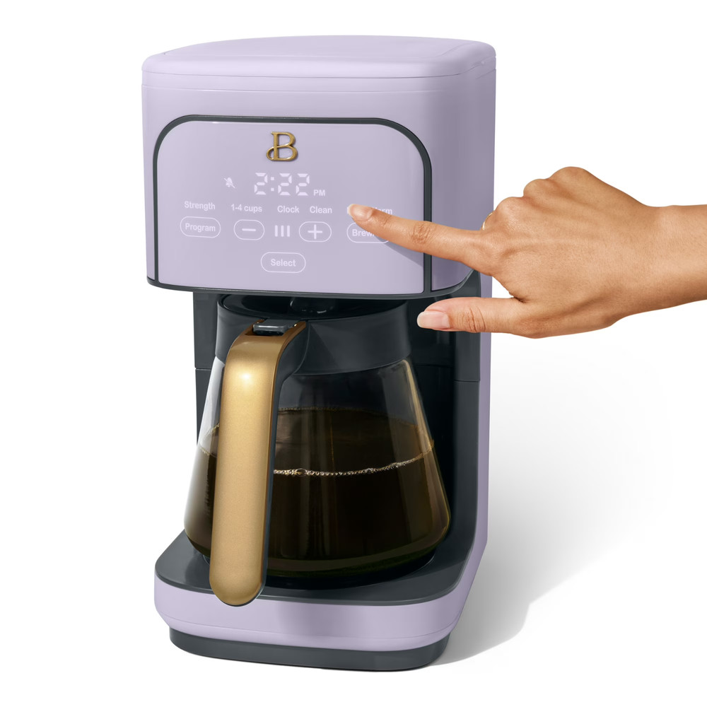 ☕ Beautiful 12 Cup Coffee Maker Programmable Lavender Drew Barrymore Timer Brew