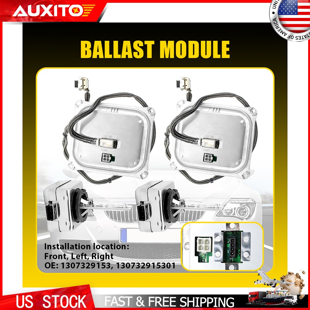 2X For 2006-11 Cadillac DTS Xenon HID Headlight Ballast Module 25806714 w/ Bulb