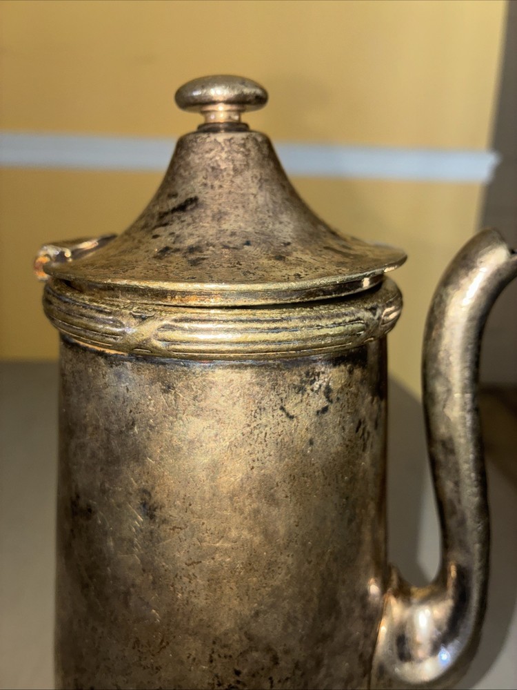 Antique Nickle Silver Chocolate/Coffee Serving Pots