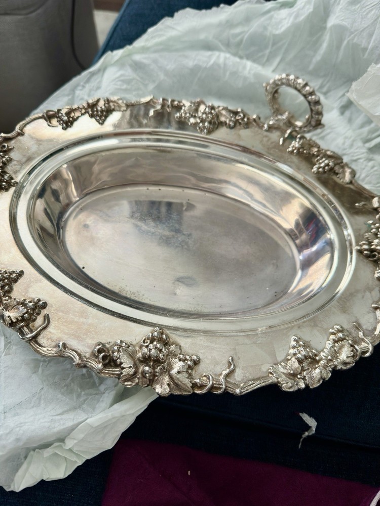 Early 20th Century E G Webster & Son Silver Plate Ornate Lidded Serving Dish